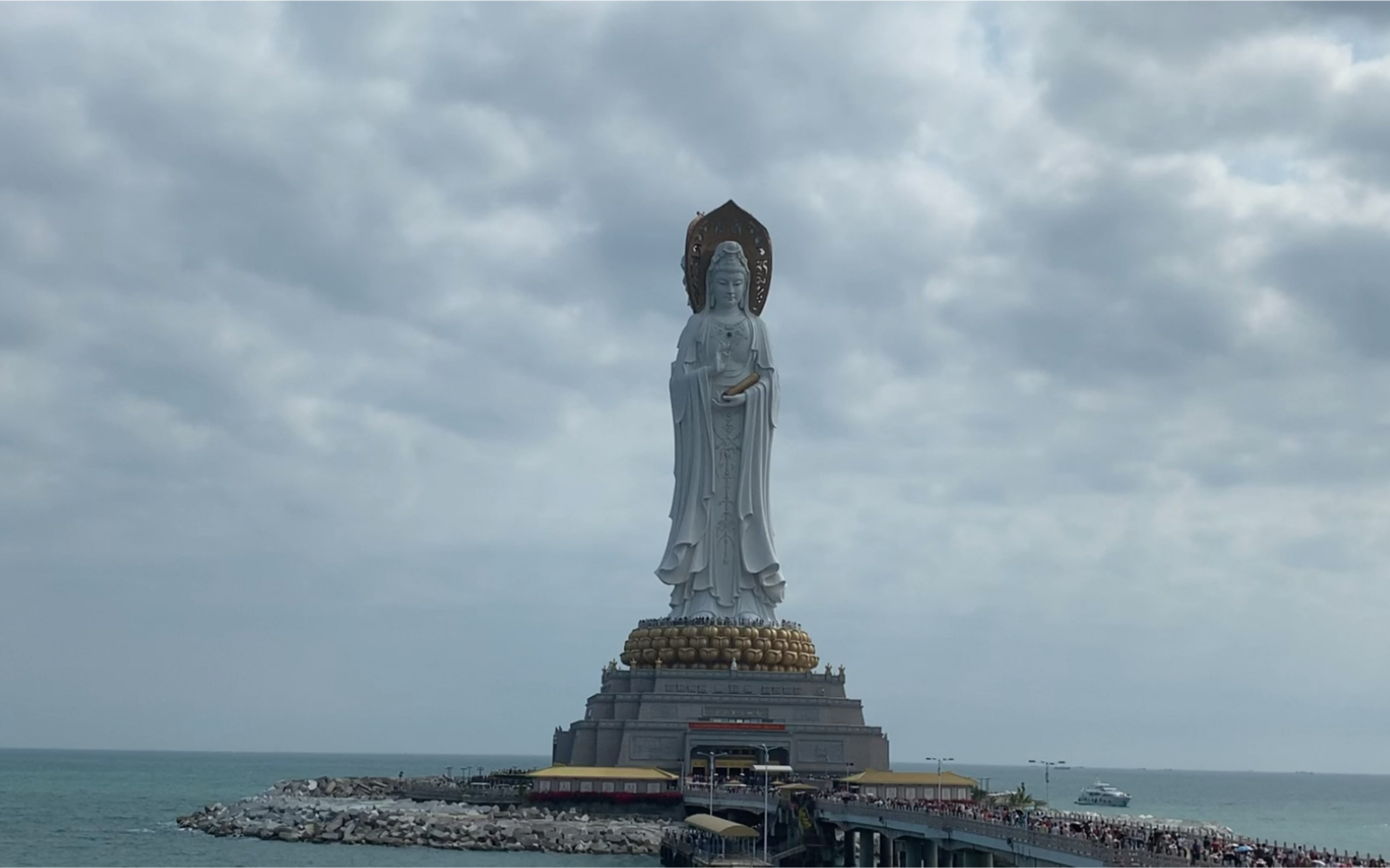 南海观音手机全景拍摄