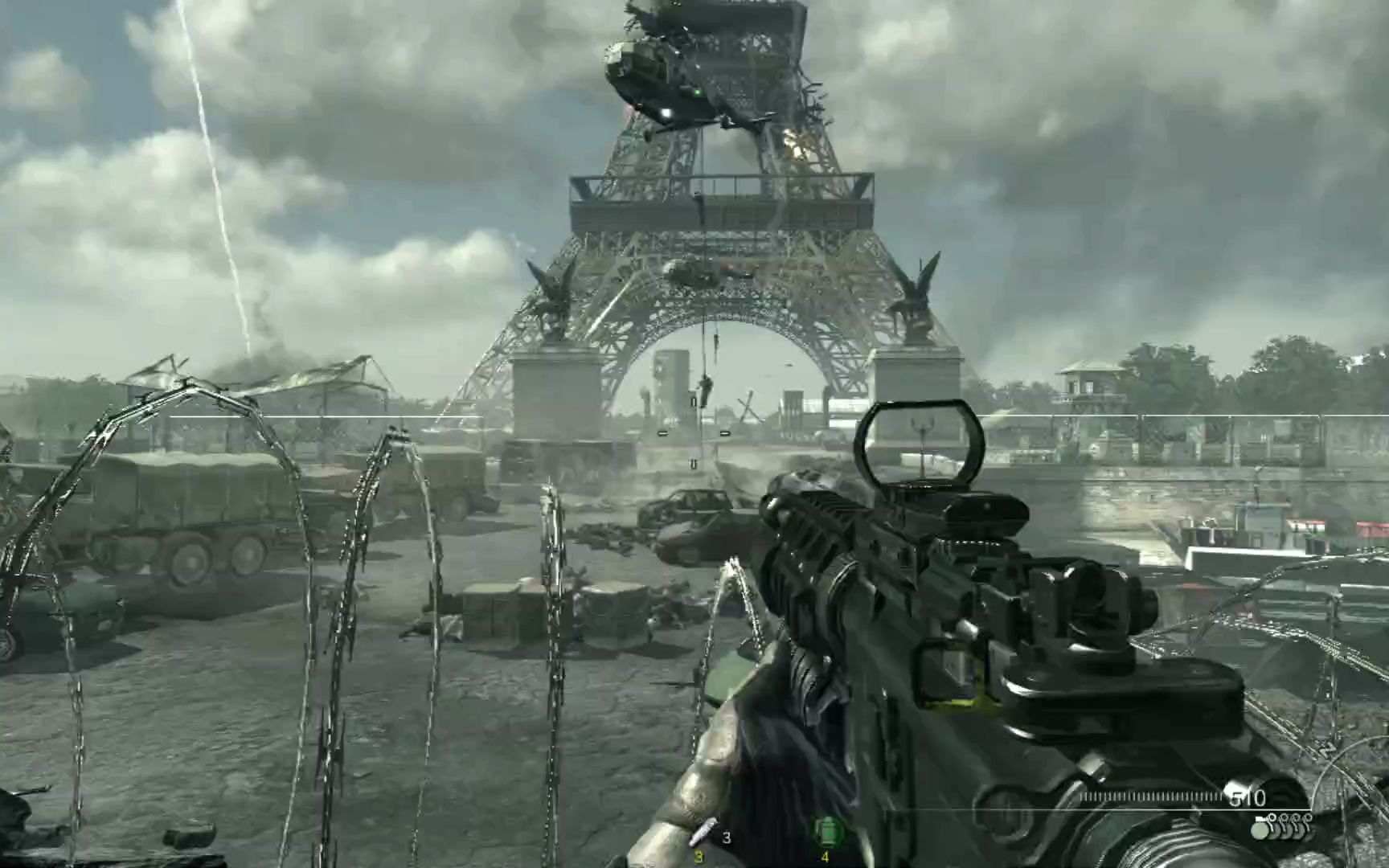 活动作品使劲叫唤cod8mw3埃菲尔铁塔倒塌