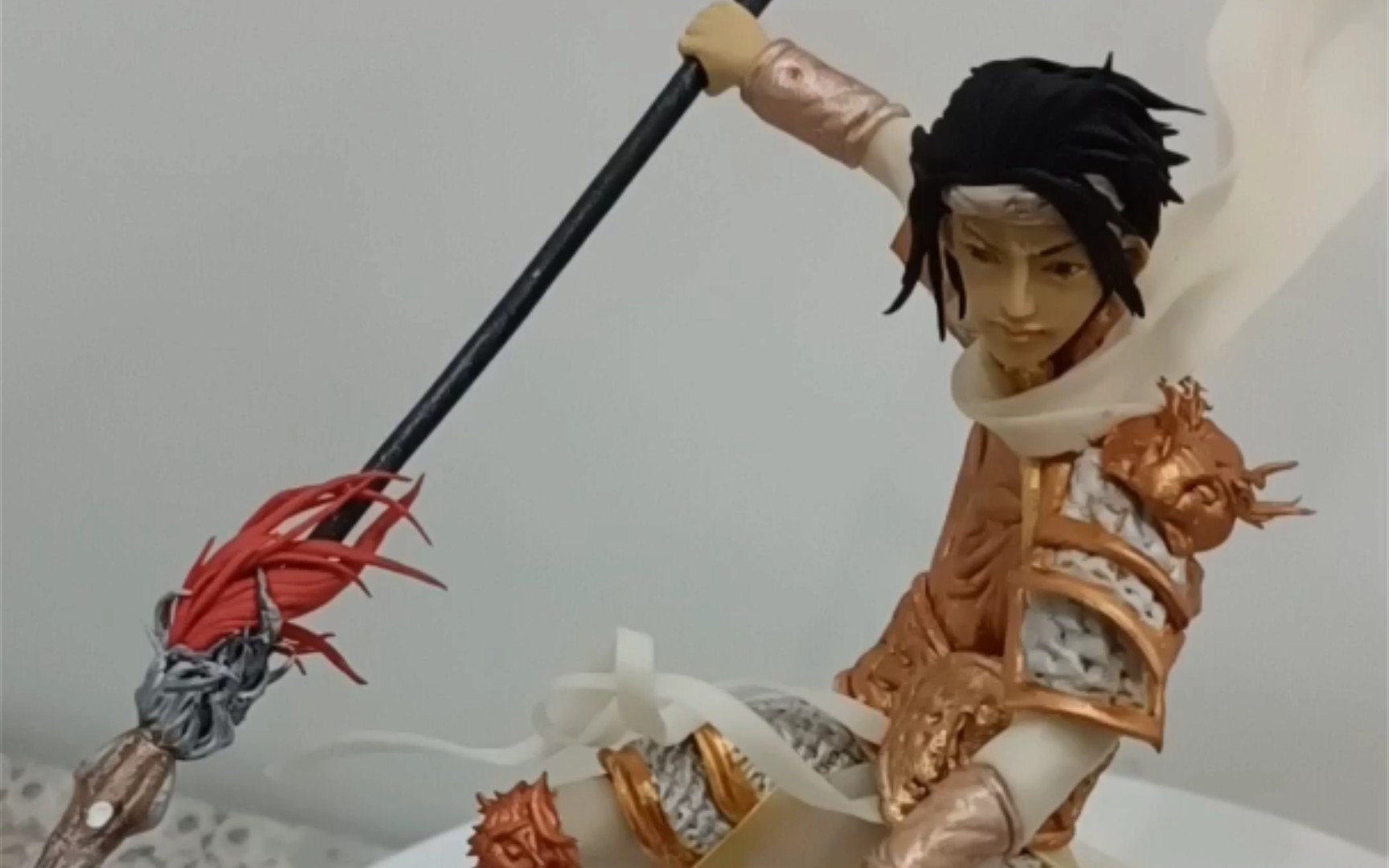 【黏土面人】金甲银枪将军