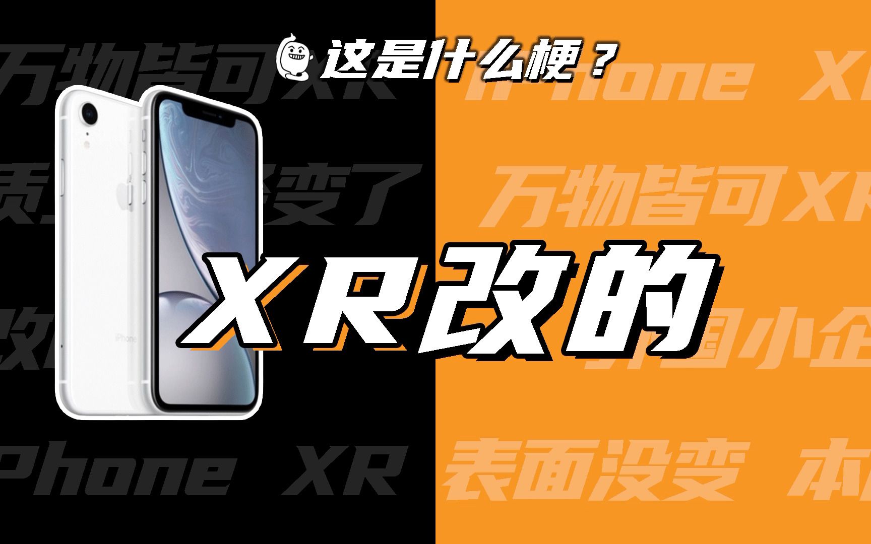 这是什么梗:XR改的吧?爆改XR!哔哩哔哩bilibili