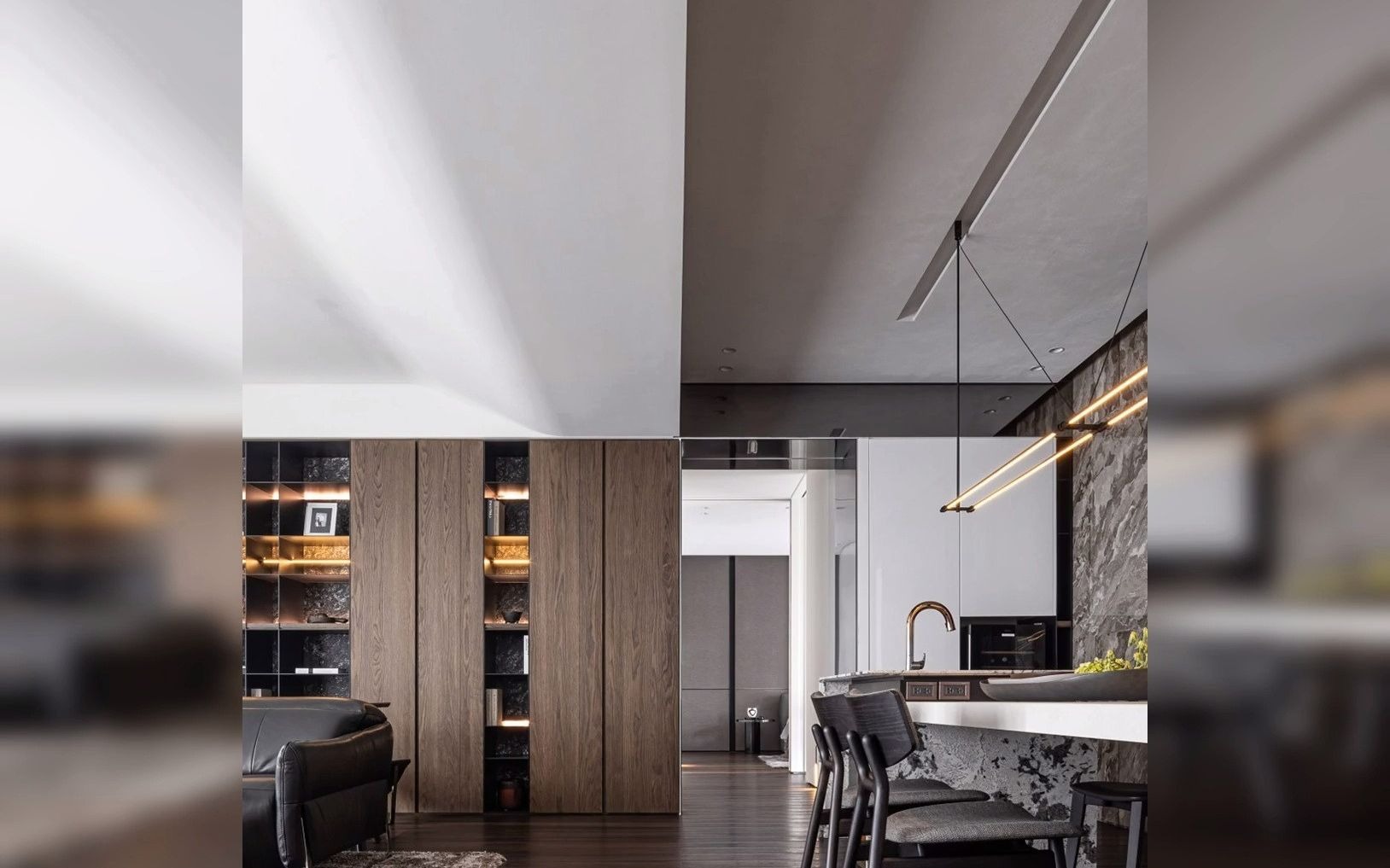 唐忠汉设计作品通性 #平层案例 唐忠汉:经典简约,纯粹之境! #知末网