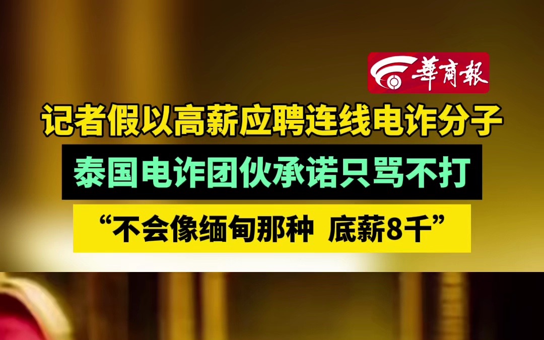 记者假以高薪应聘连线电诈分子 泰国电诈团伙承诺只骂不打 “不会像缅甸那种 底薪8千”哔哩哔哩bilibili