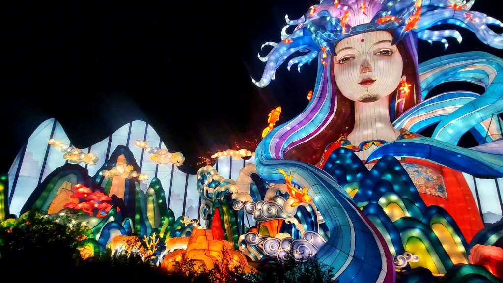 甘肃兰州西固区河口古镇黄河女神