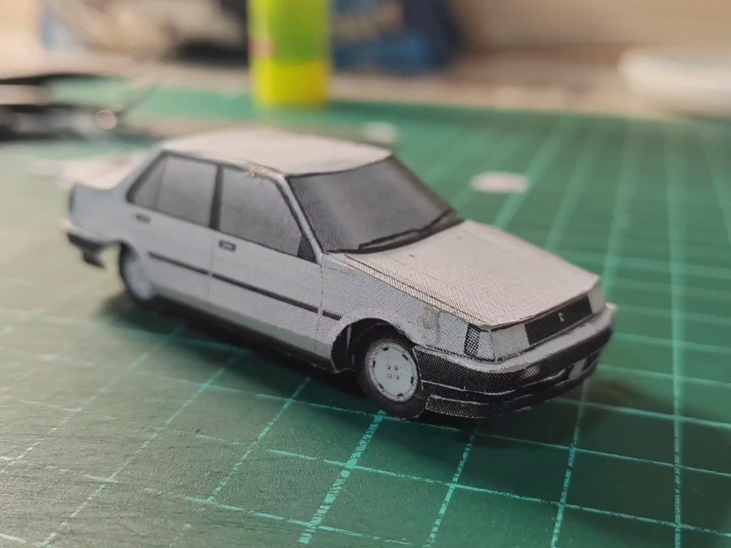 第5代丰田卡罗拉纸模型_哔哩哔哩_bilibili