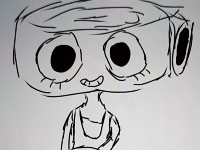 画了一个"可爱"的shelly