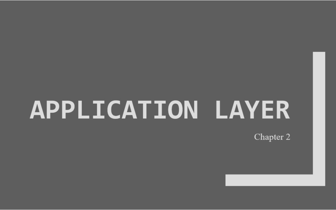 计算机网络Applicationlayer哔哩哔哩bilibili