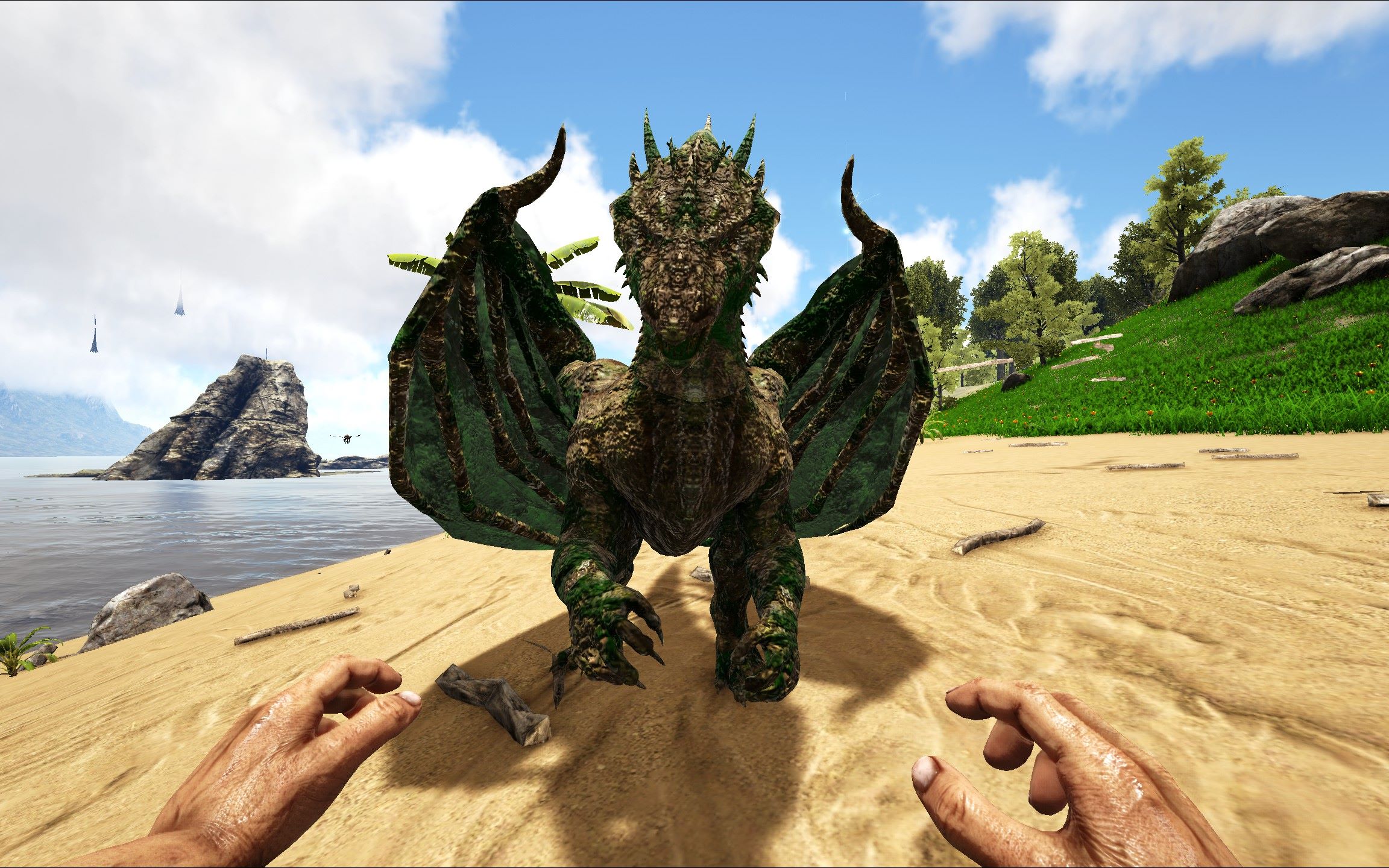 幽冥:方舟生存进化 火山岛元素龙 第十七期 小火龙的艰难成长记_哔哩