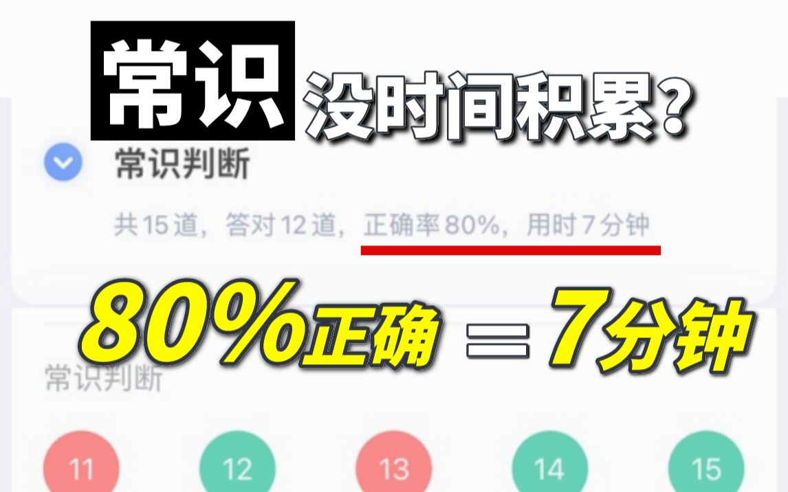 [图]【2023广东省考】（考前急救）常识没时间积累？考场上7分钟做对80%！