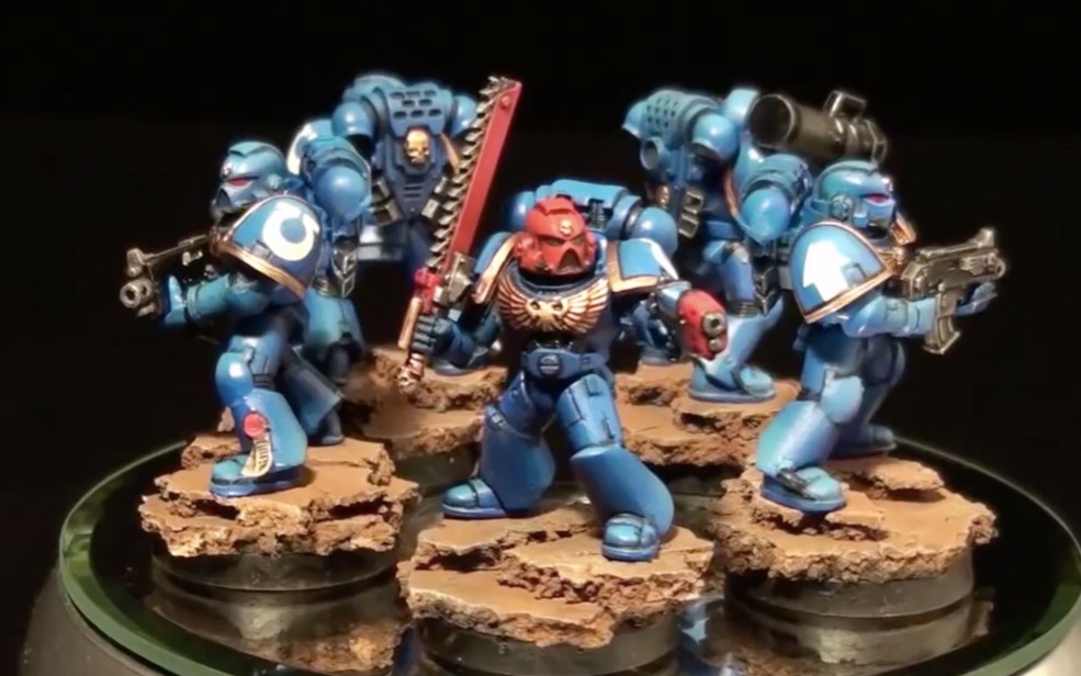 转生肉战锤40k棋子buypainted如何涂装星际战士极限战士军团