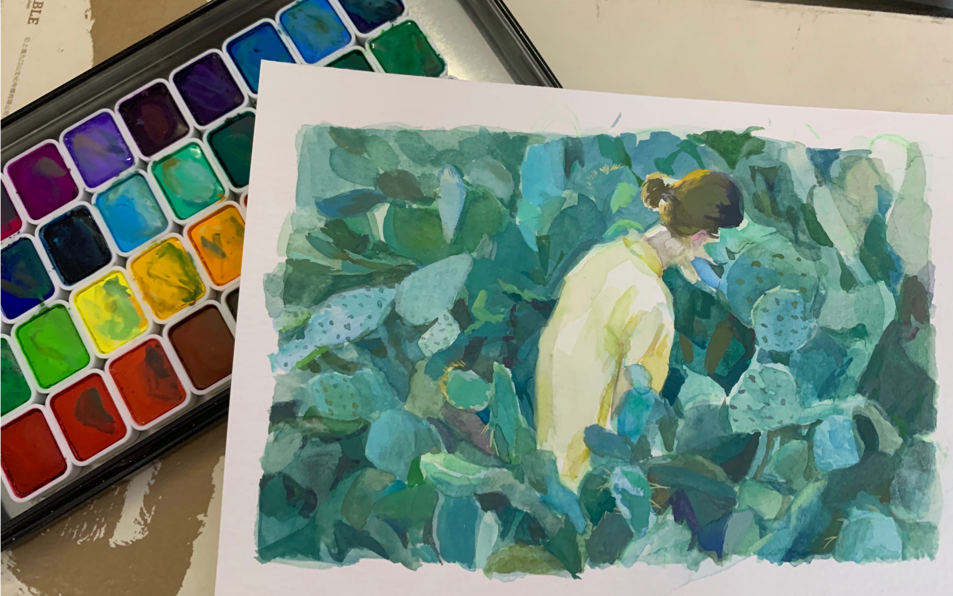 【nicker分装开箱 水彩过程】还是画照片哒_哔哩哔哩 (゜-゜)つロ