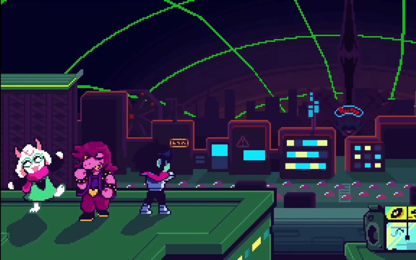 【三角符文第二章/deltarune chapter 2/dr】赛博世界