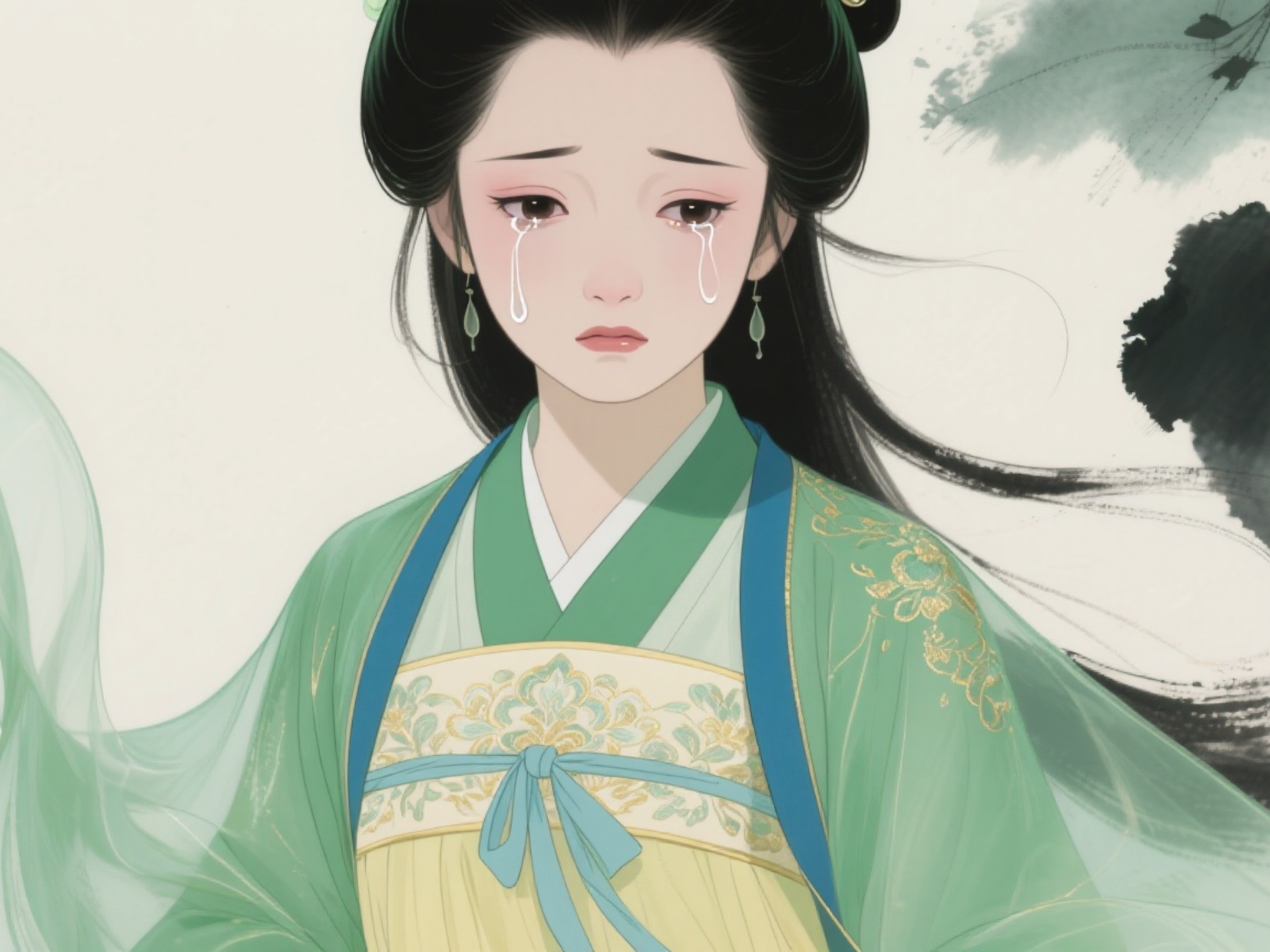 美到心碎!黛玉葬花,哭崩宝玉也哭崩我!