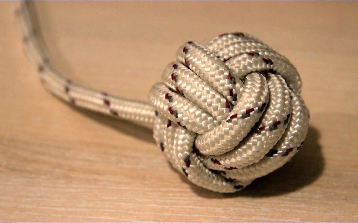 【绳编】是熟悉的绳子制作的猴拳结 || ГлебПастушенко