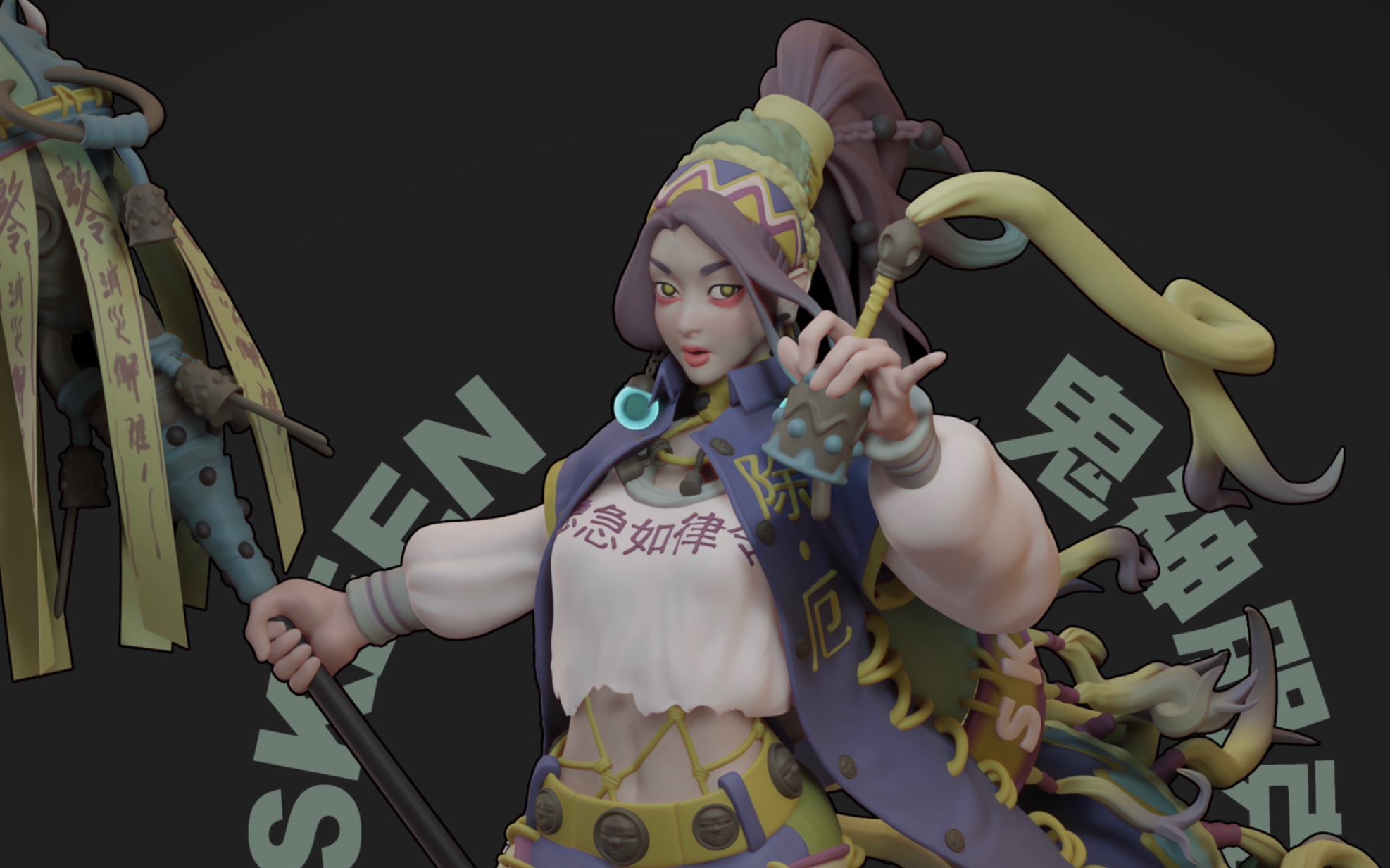 skeen鬼神朋克模型展示