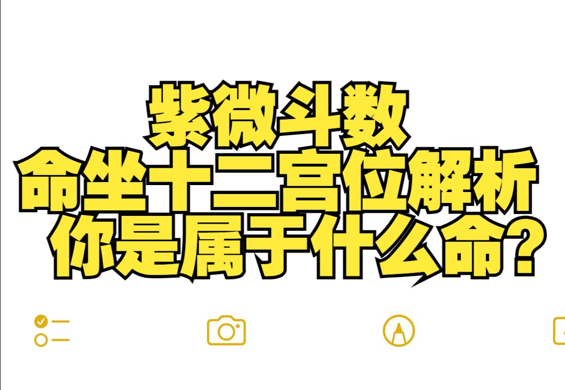 紫微斗数实操教程4:命坐十二宫位的情况分析超准!!!哔哩哔哩bilibili