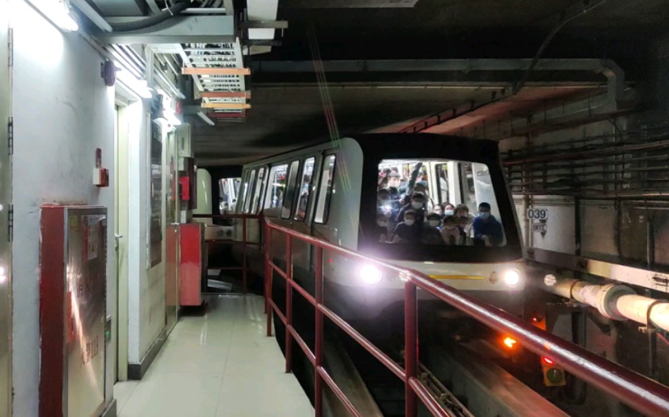 【广州地铁】apm线列车林和西站前折返进站 出站全过程