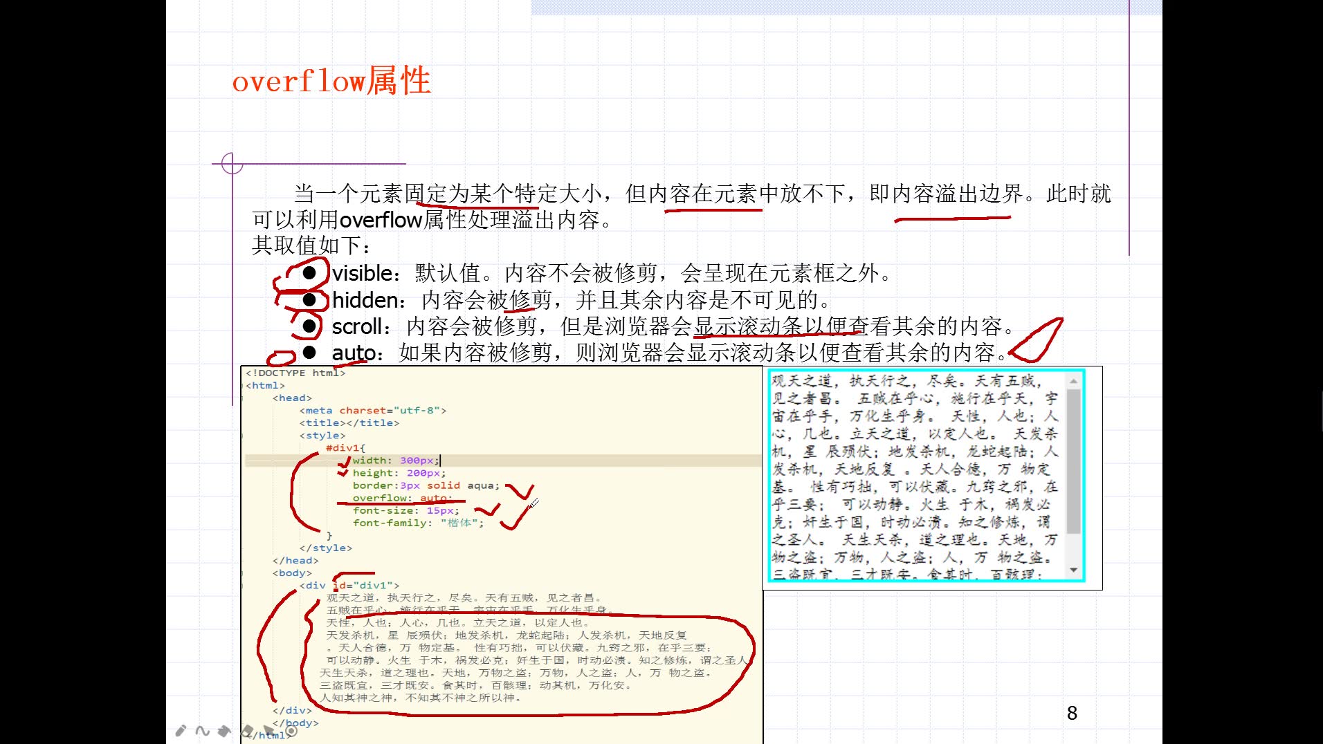 CSS3属性显示属性overflow属性哔哩哔哩bilibili