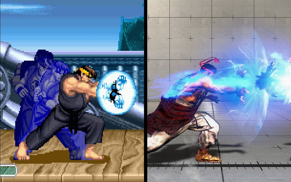 【街头霸王】隆 -真空波动拳- 进化演变史 1994-2022