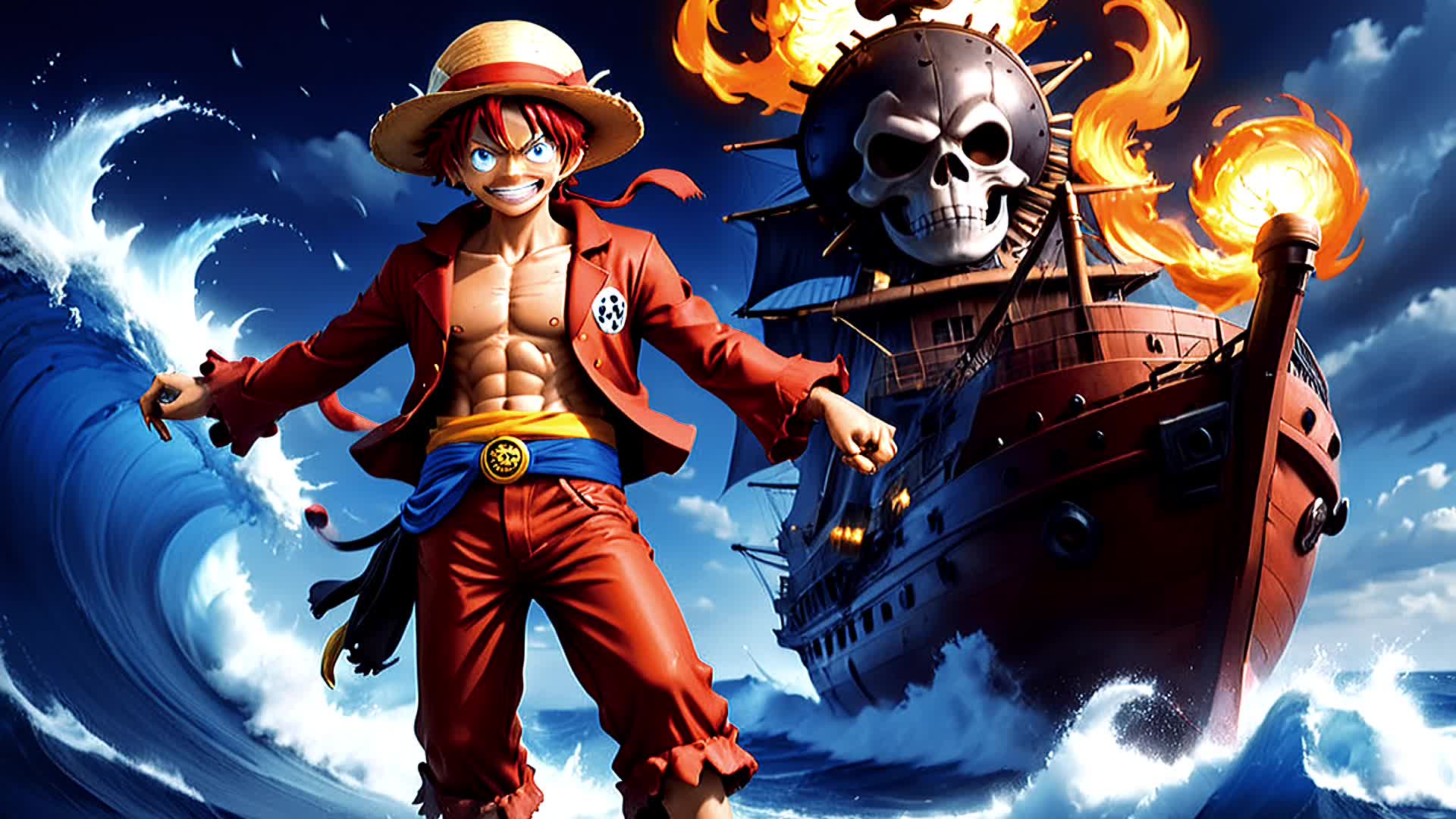 ai绘画 #航海王 #路飞