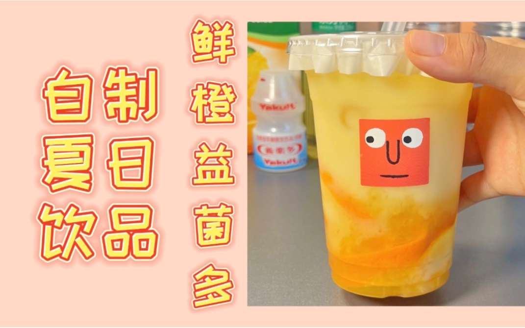 自制饮品鲜橙益菌多
