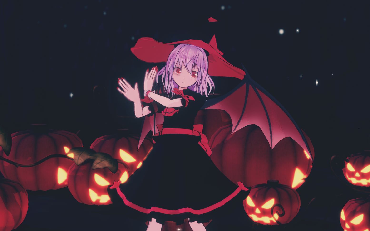 东方mmdhappyhalloween雪羽式蕾米莉亚