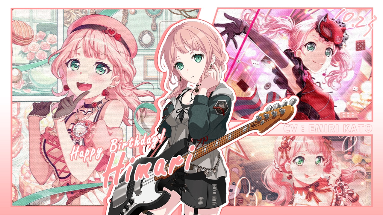 【BanG Dream!】「中字」上原绯玛丽(cv:加藤英美里)生日语音哔哩哔哩bilibili少女乐团派对