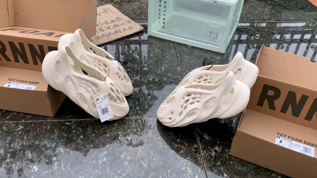 骨白yeezy拖鞋,夏日百搭神器,稳定过验