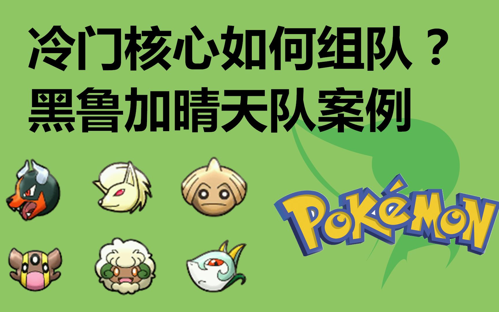 精灵宝可梦oras冷门精灵如何组队黑鲁加晴天队案例实况排位试队