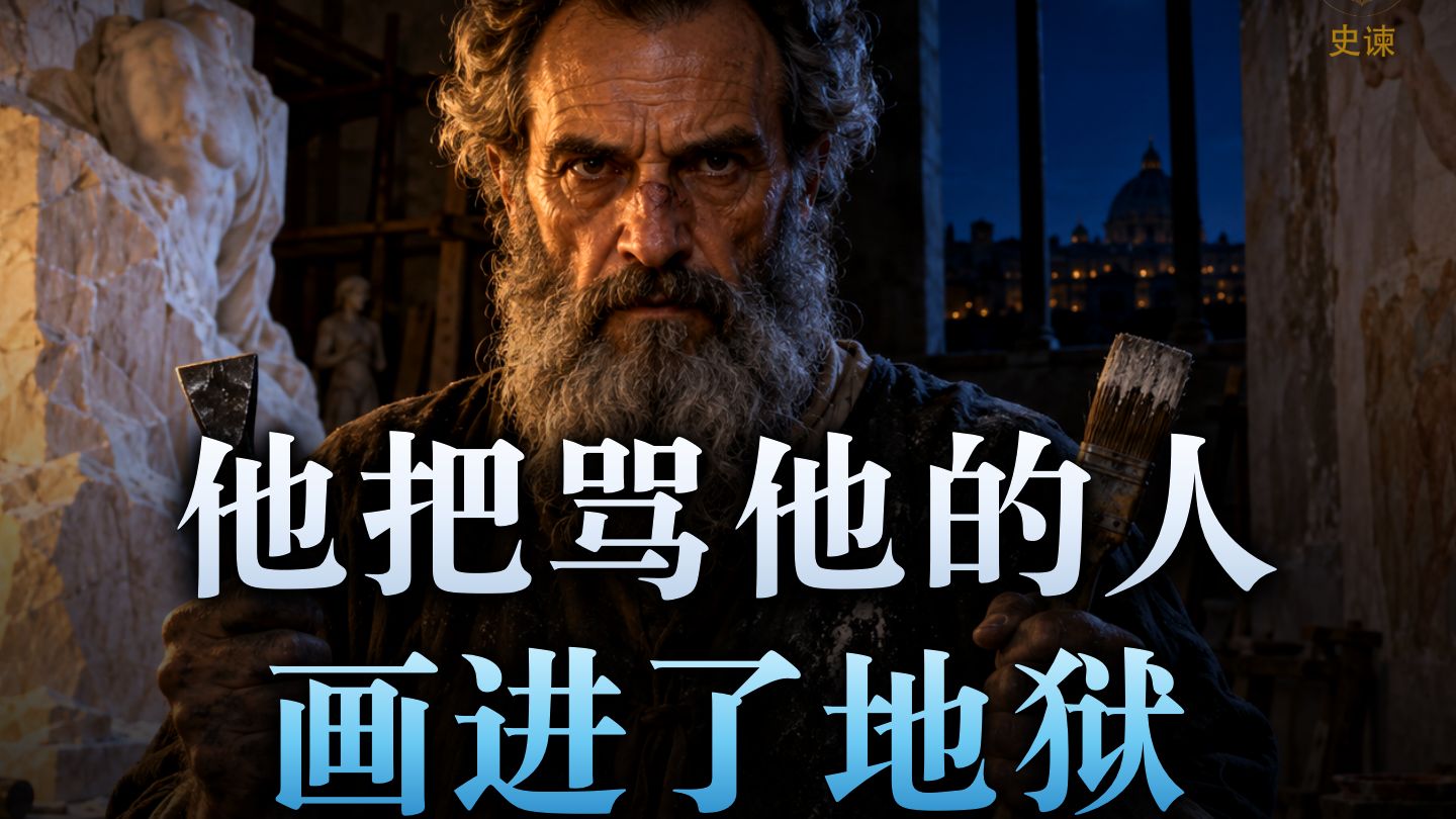 他把骂他的人画进了地狱