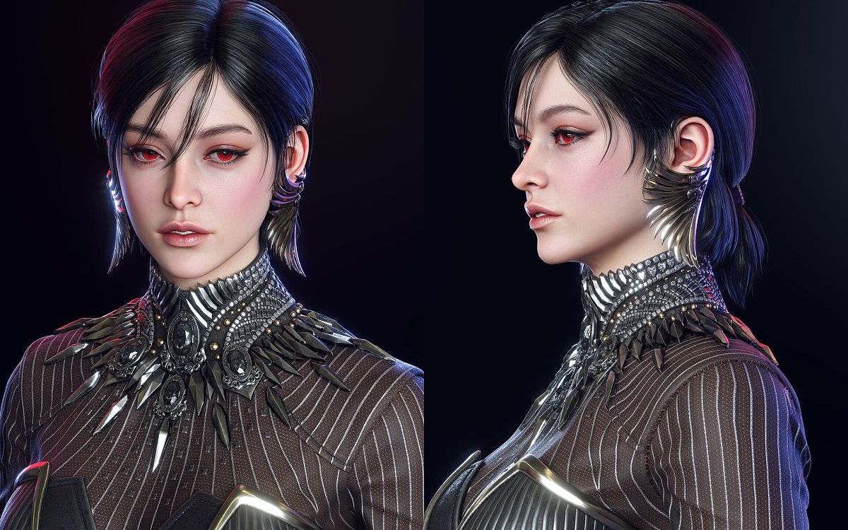 【maya人物建模】cg影视写实女性角色制作,超详细人物模型布线教程