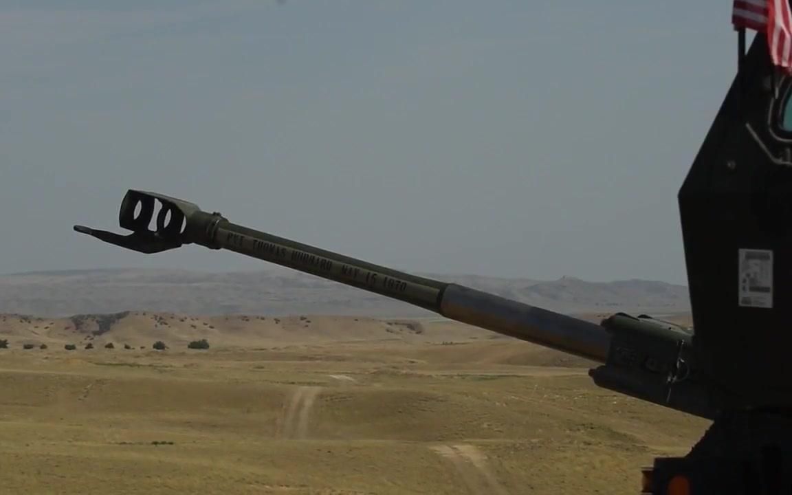 美国陆军炮兵发射了m3-7榴弹炮,这是一种麻烦威力巨大的武器_哔哩哔哩