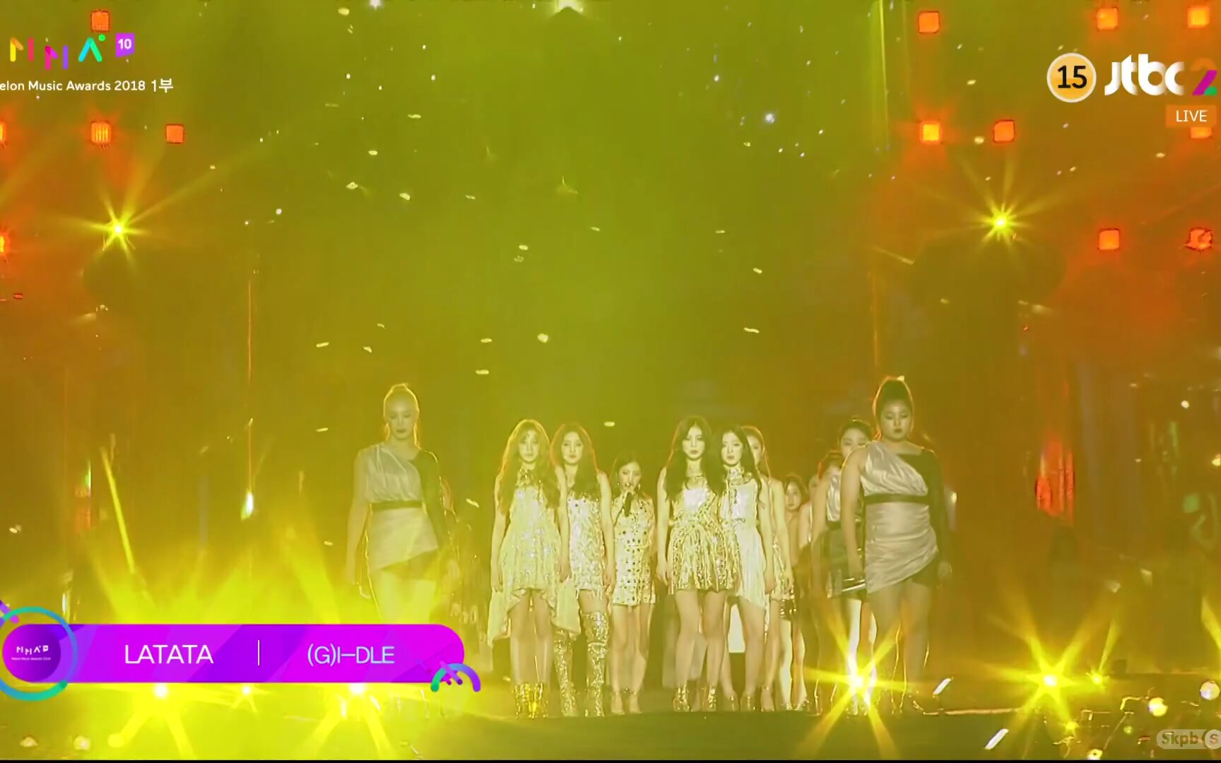 [图]181201 (G)I-DLE-HANN-LATATA @2018 Melon Music Awards