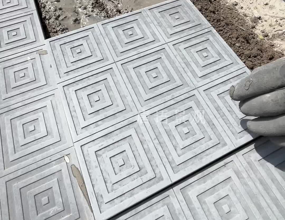 徽派建筑工程苏式园林景观设计,仿古文化砖回字纹青砖安装