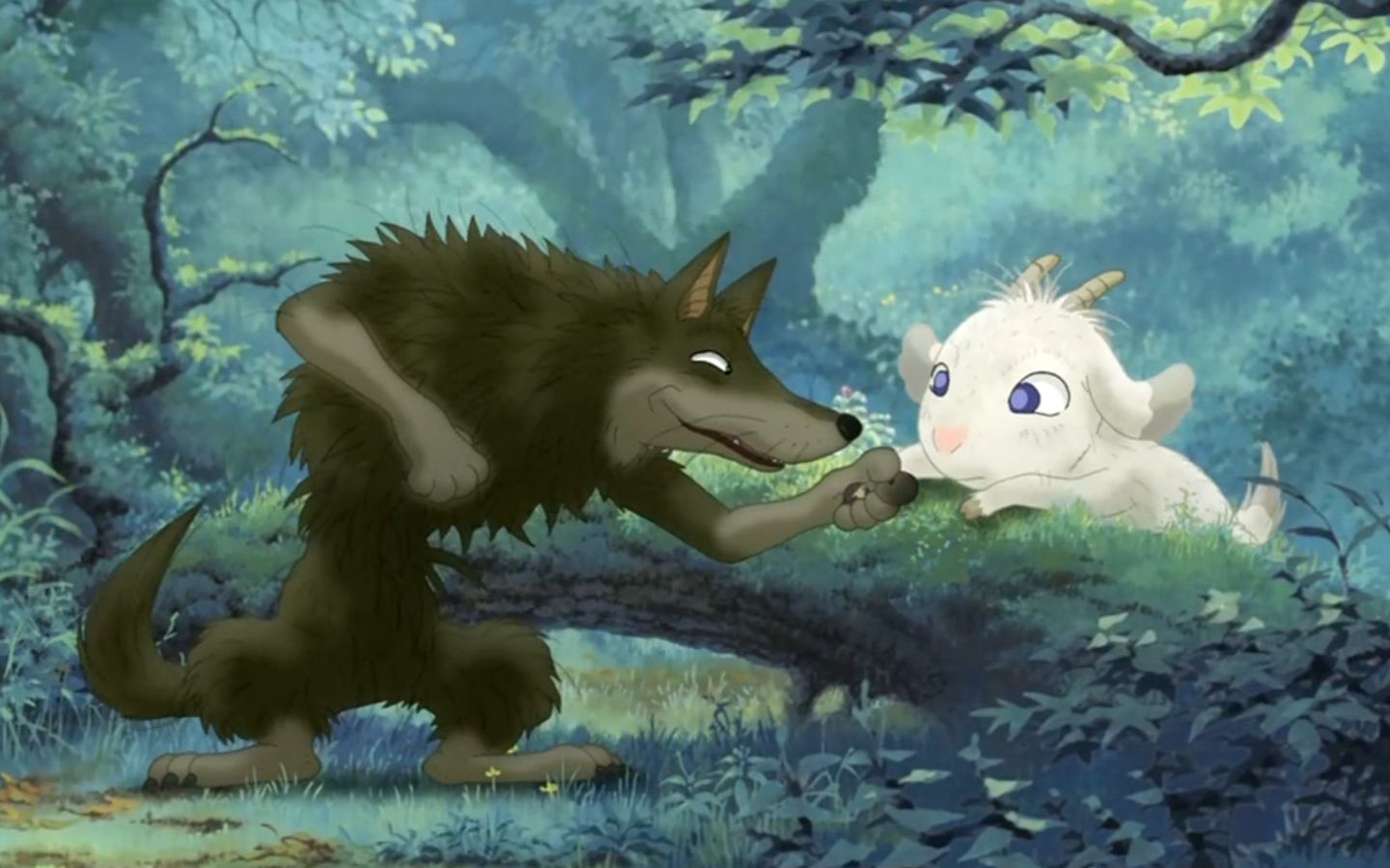 狼和羊交上朋友,强忍挨饿,也不吃对方!日本高分动画电影