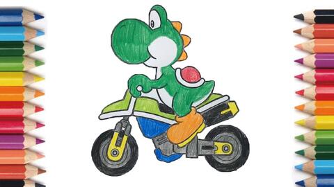 Coloring Jugemu Mario Kart 塗り絵 ジュゲム マリオカート 画画 朱盖木 马里奥赛车 Coloring 531 哔哩哔哩 Bilibili