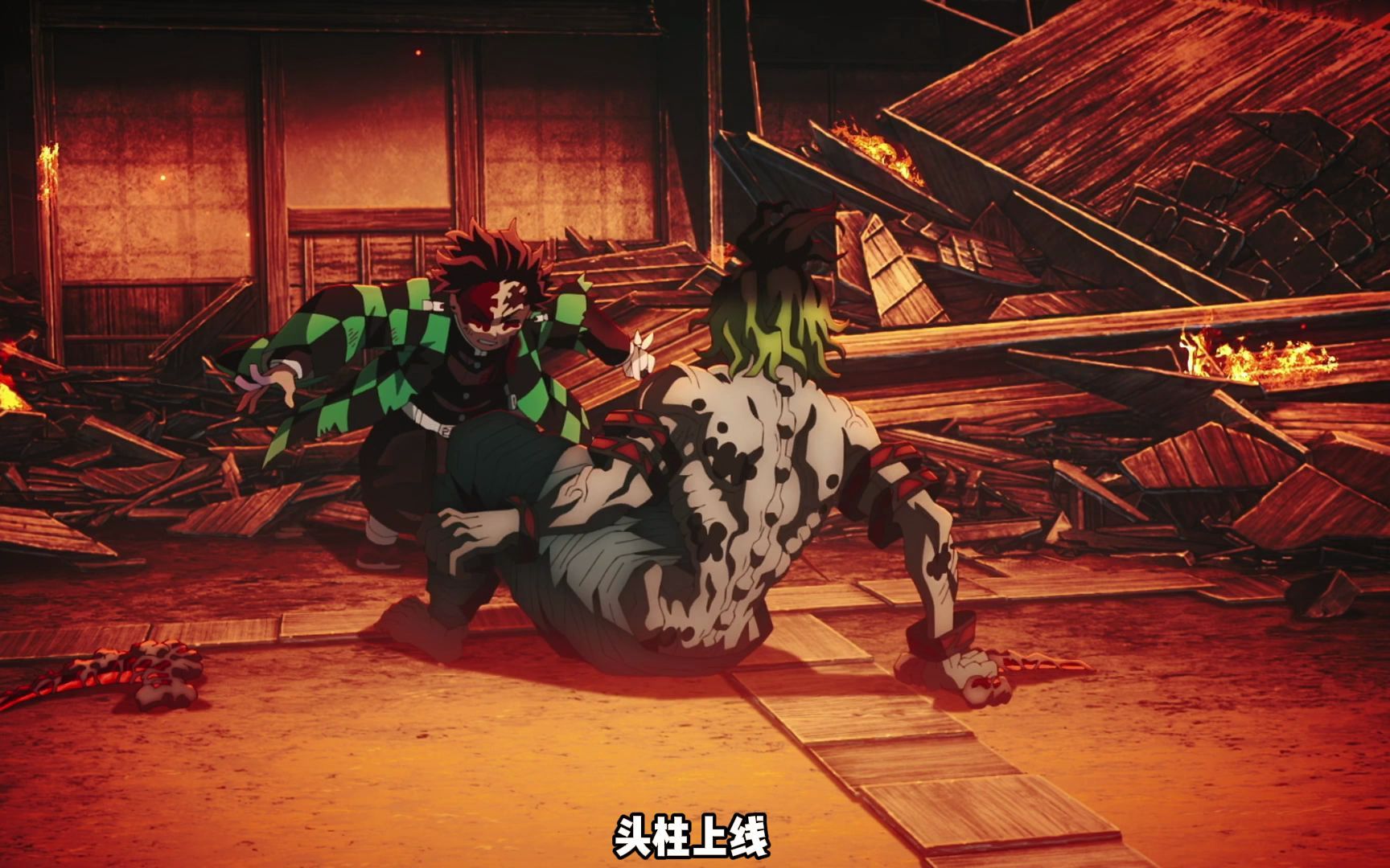 鬼灭之刃第二季:炭治郎斩落妓夫太郎?太艰难了