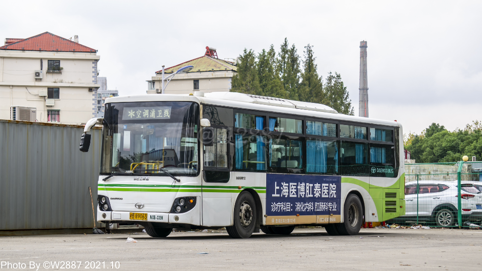 上海公交金山巴士来自金山的小泡菜浦卫线sxc6105g3aw0b运行实录