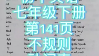 有声朗读 英语动词变过去式和过去分词不规则变化表 哔哩哔哩 Bilibili