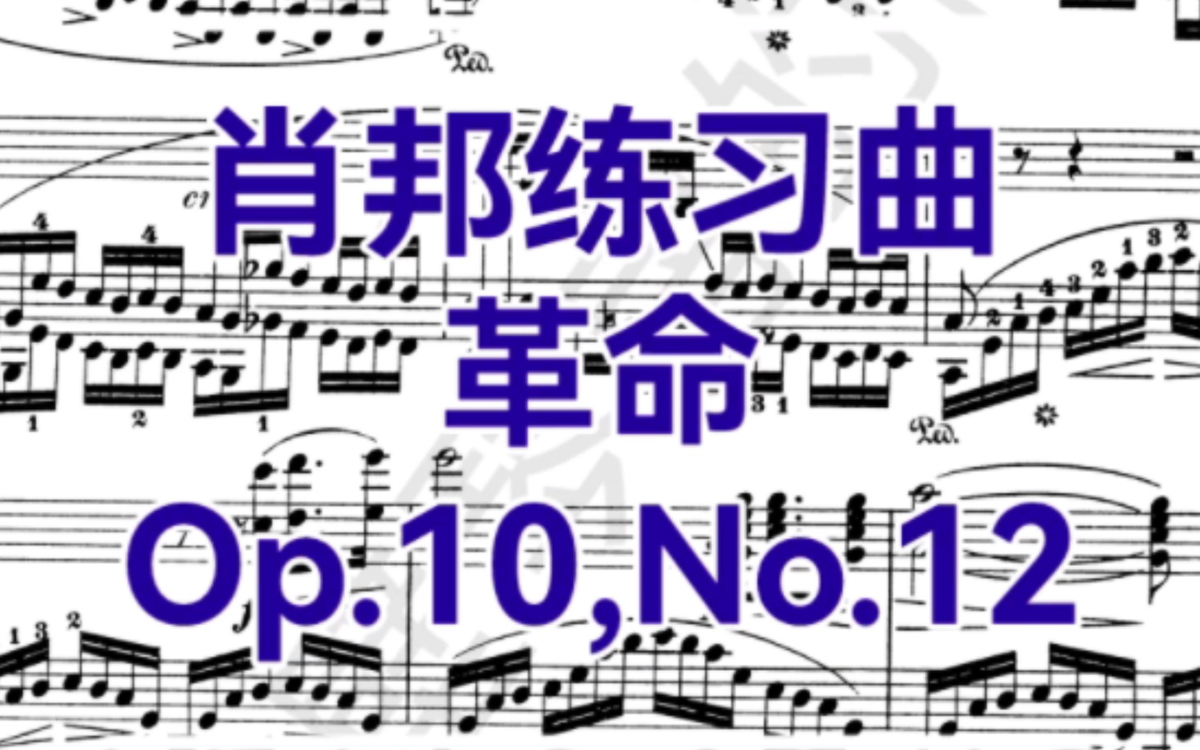 艺考热门钢琴曲《革命》肖邦练习曲,Op.10,No.12哔哩哔哩bilibili