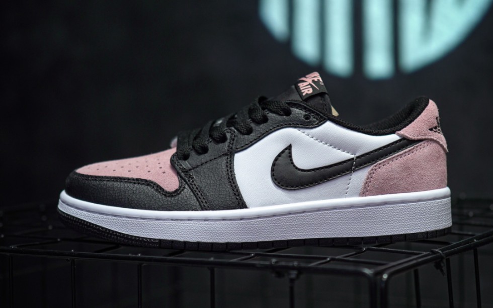 aj1 air jordan 1 low "bleached coral" 黑粉 爆裂纹 yuan.pro