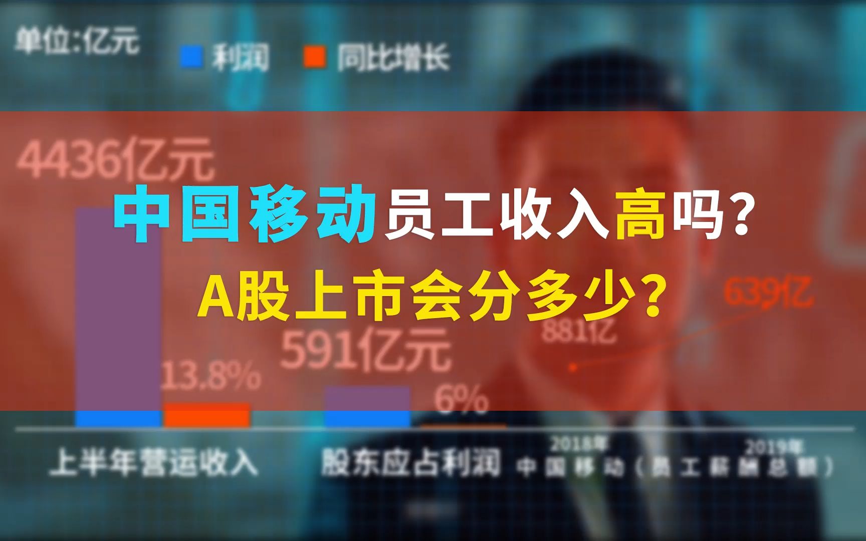 中移动员工收入高吗?A股上市后能分多少?哔哩哔哩bilibili