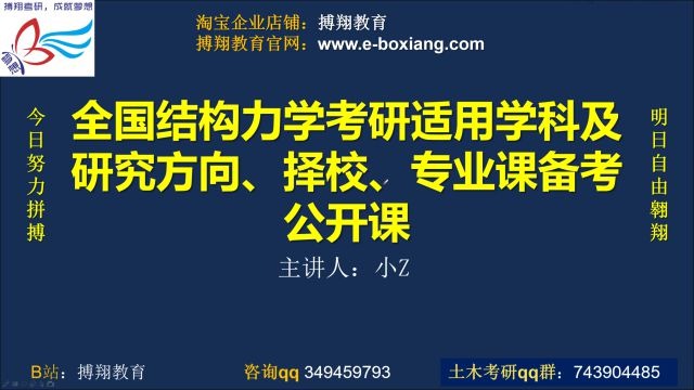 全国土木考研择校、热点研究方向、就业趋势、学科分支、专业课备考等信息介绍 针对结构力学报考进行推荐哔哩哔哩bilibili