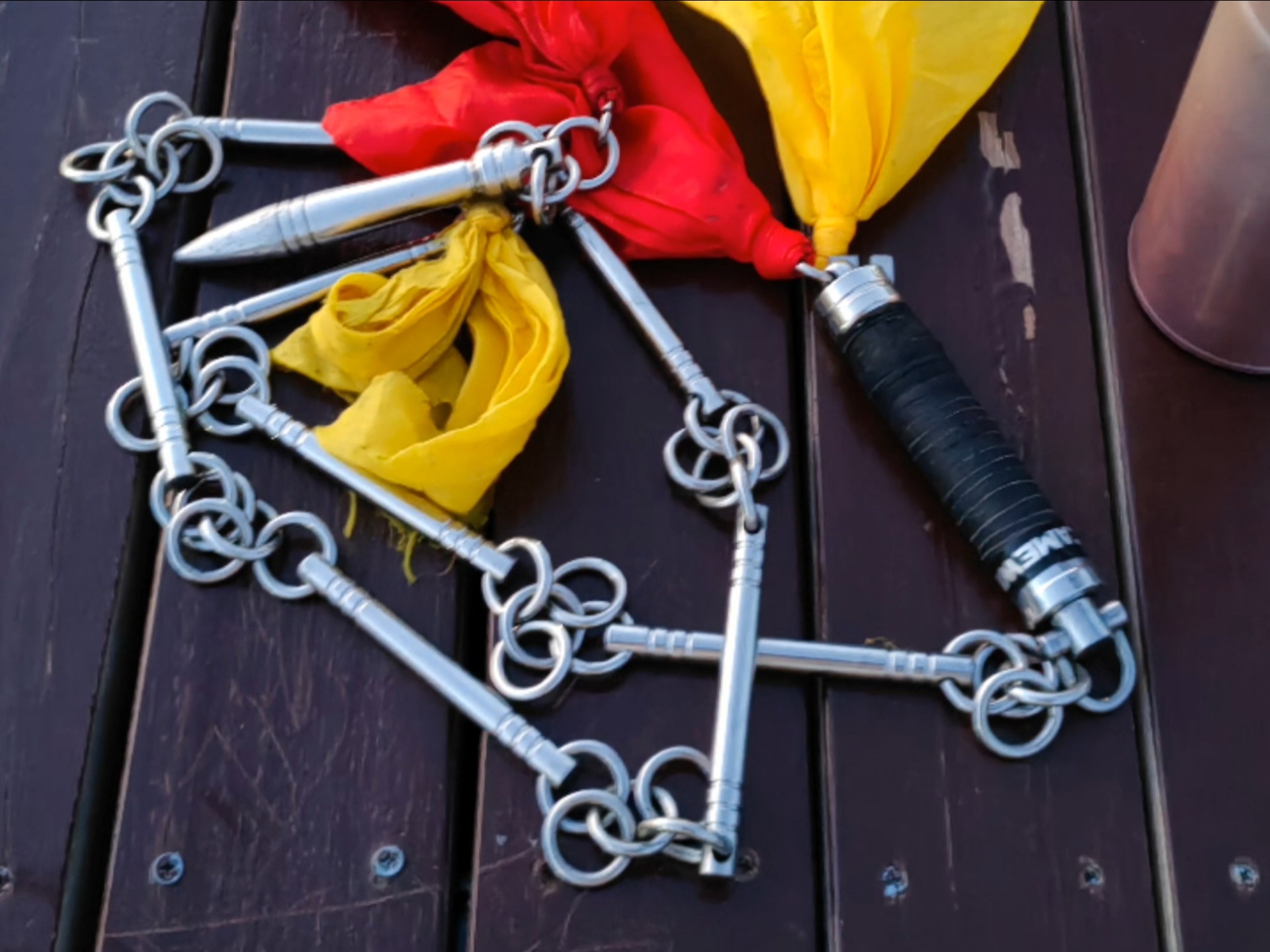 九节鞭打靶训练