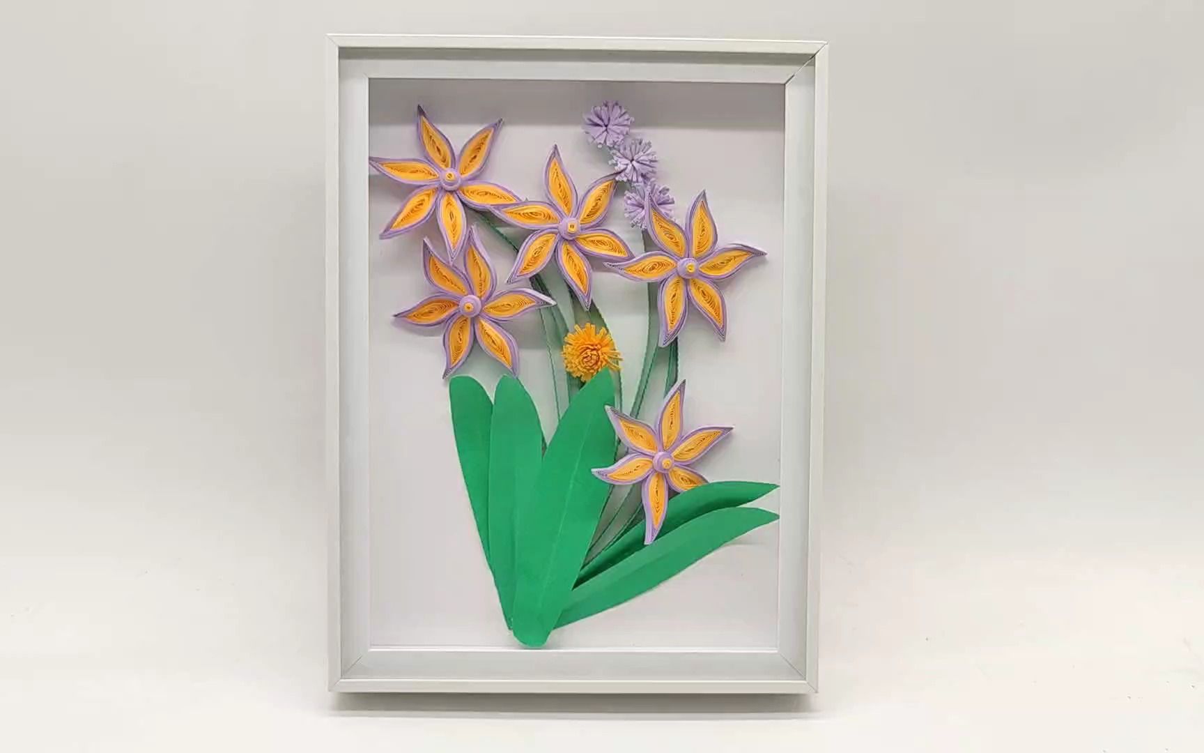 【衍纸艺术】平面衍纸作品-一分钟衍纸教程,来跟着大叔一起手工制作