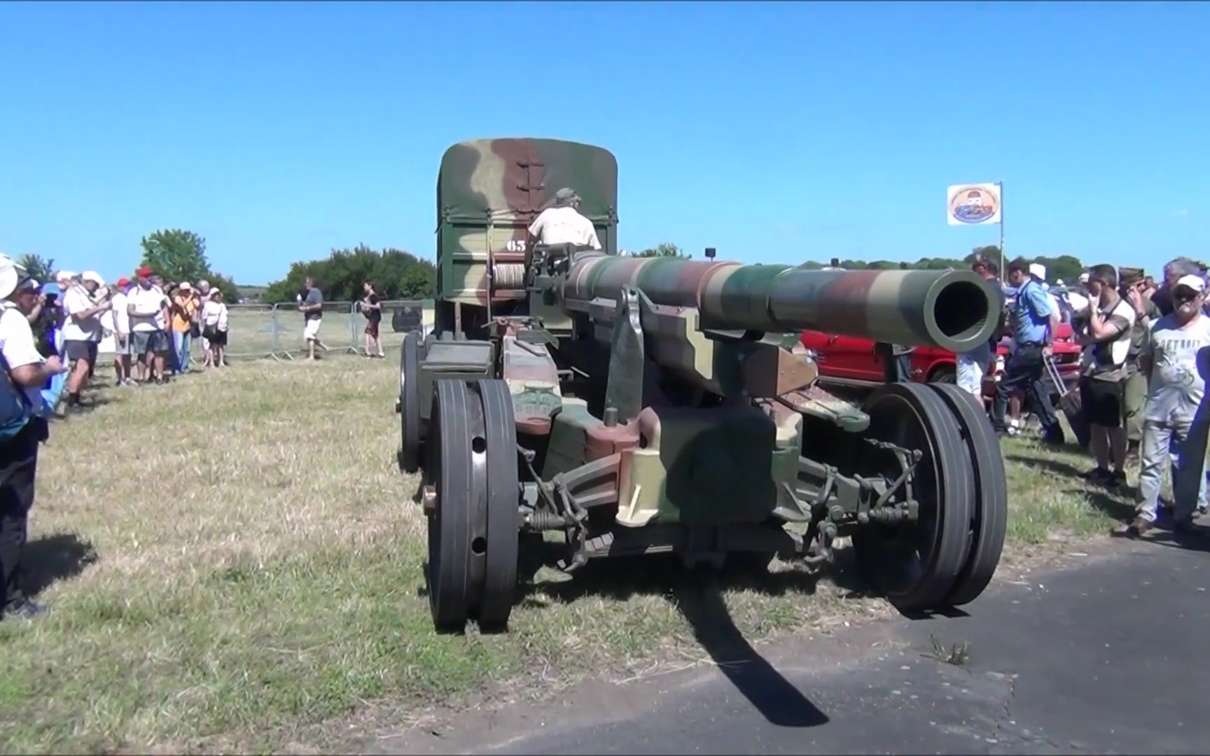 军事装备雷诺eg155mmgpf加农炮重炮二战