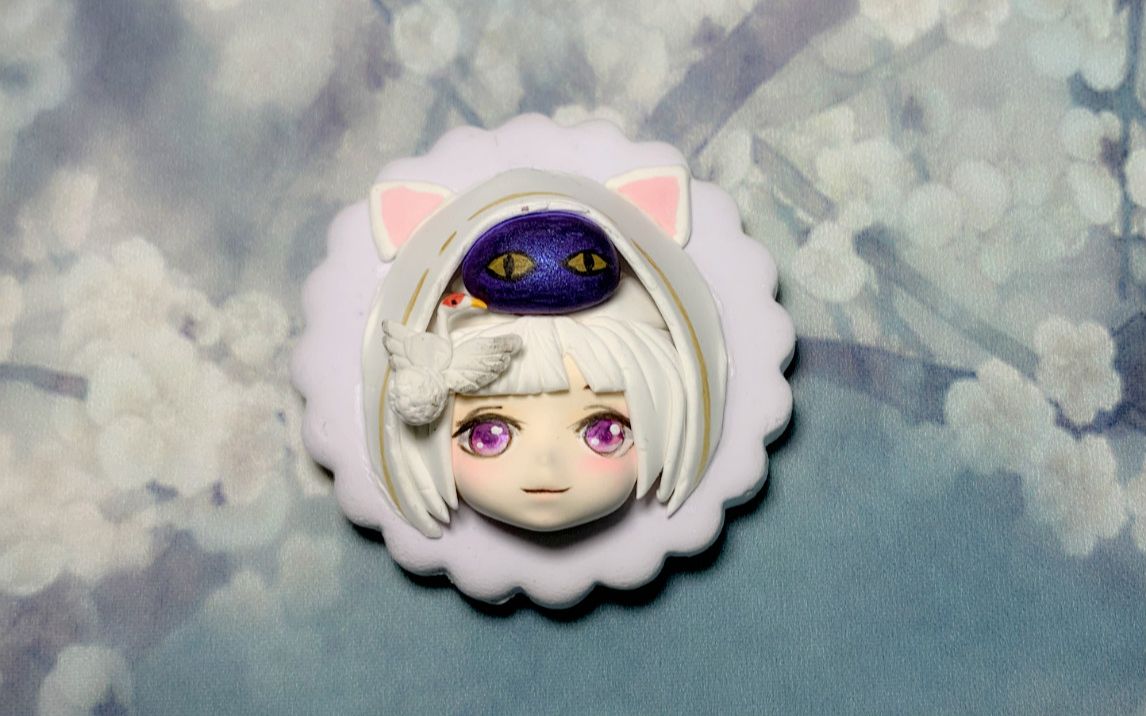 【沐沐】二口女妖灵童趣冰箱贴超轻粘土过程视频_哔哩哔哩_bilibili