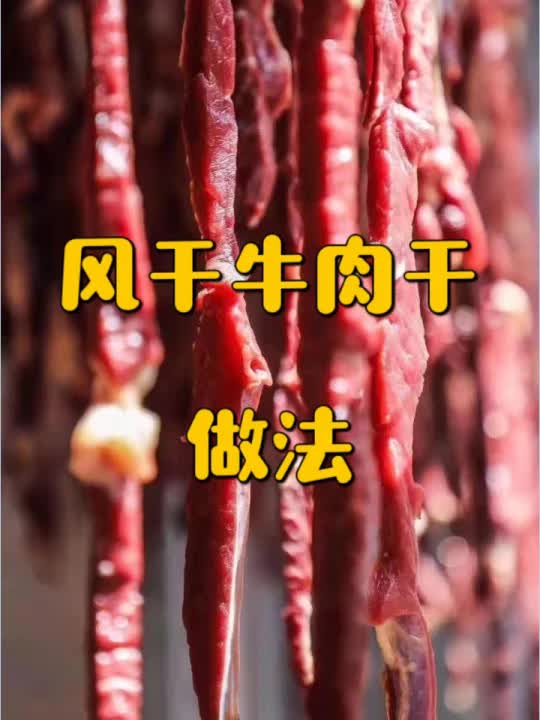 风干牛肉干制作方法过程全景视频哔哩哔哩bilibili