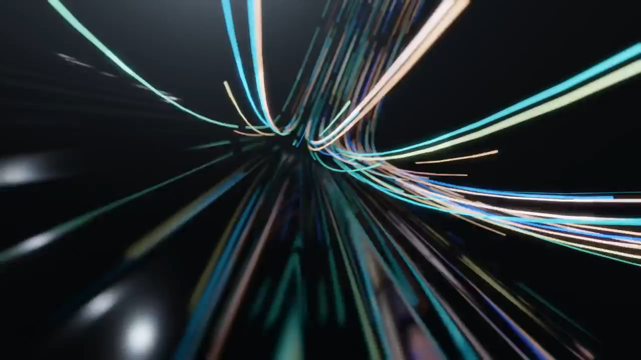 m1702 2k画质唯美蓝色光线线条动画特效歌舞晚会节目舞台元旦大屏幕