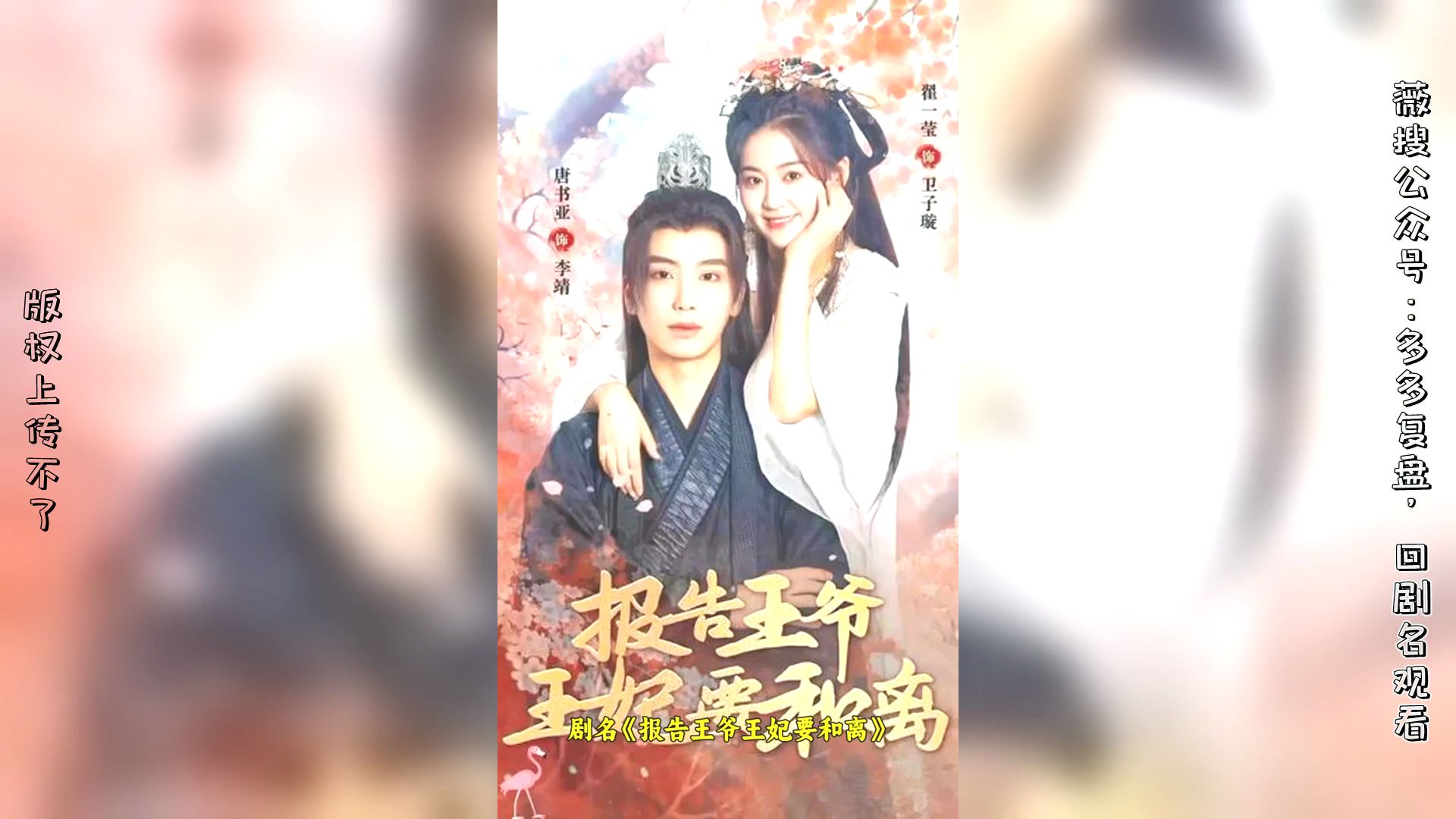 王爷王妃要和离短剧
