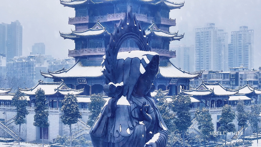 初五拜财神,献上雪中归元寺,祝大家财源广进!